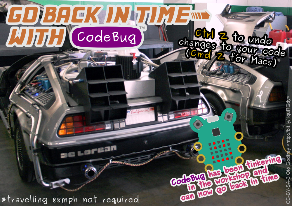 Time travel with CodeBug undo
