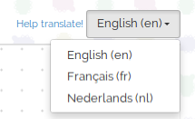 Language selection