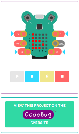 CodeBug project emulator embed example